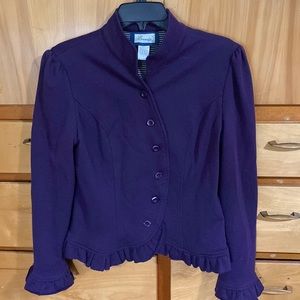 Emmelee royal purple jacket/blazer